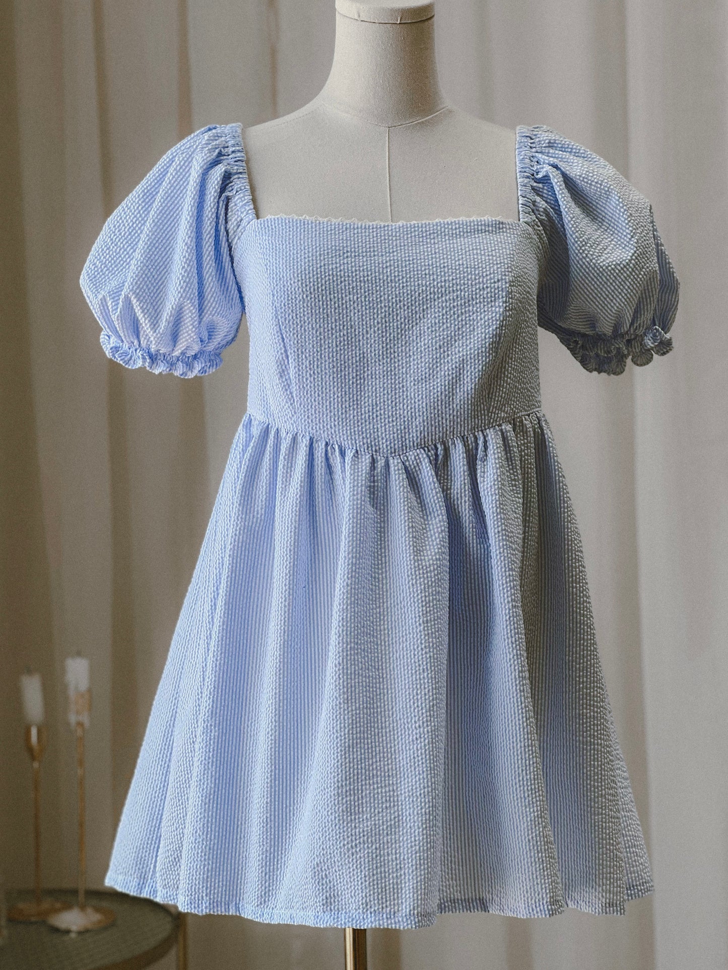 Vestido manga globo