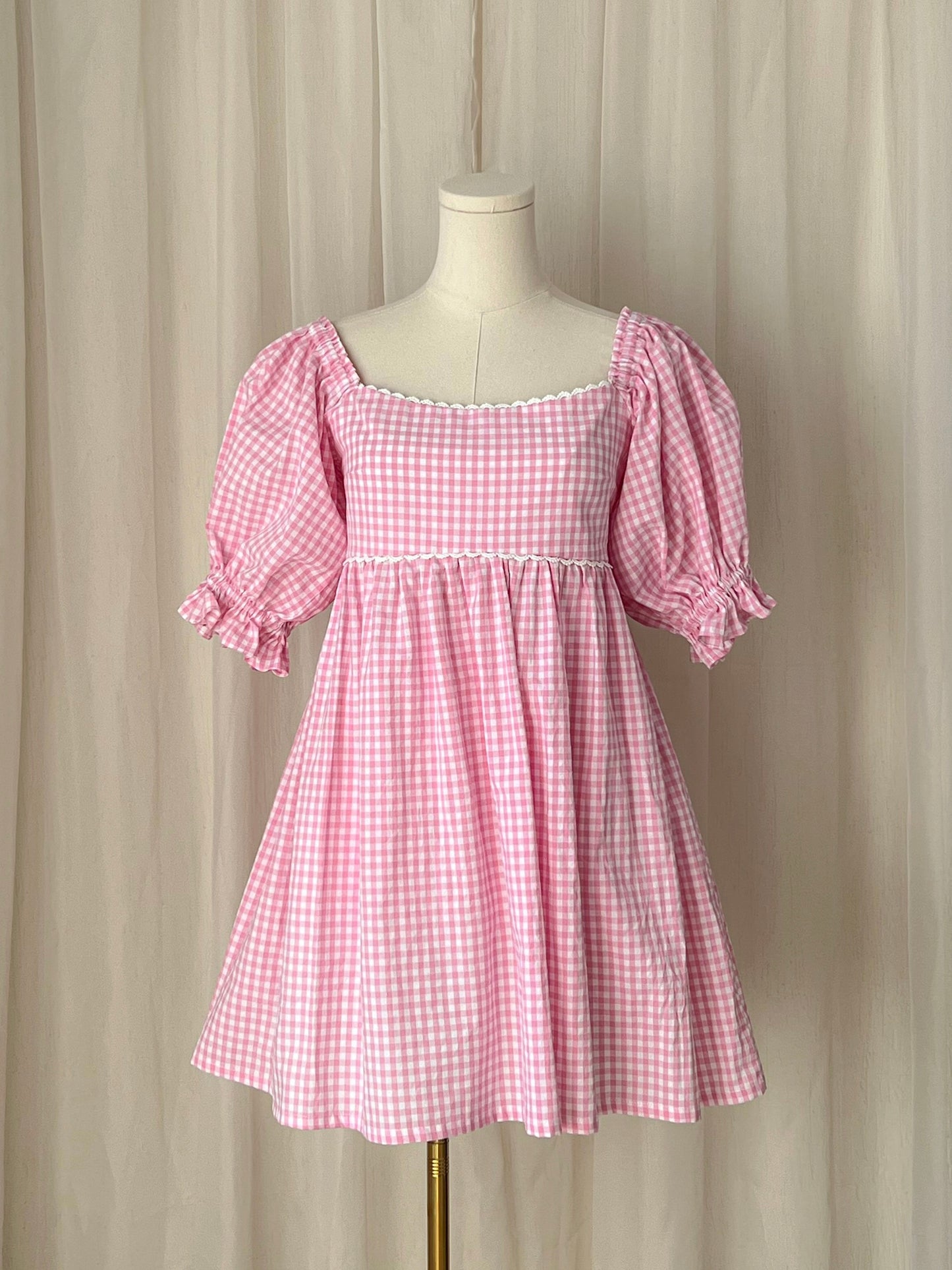 Vestido manga globo