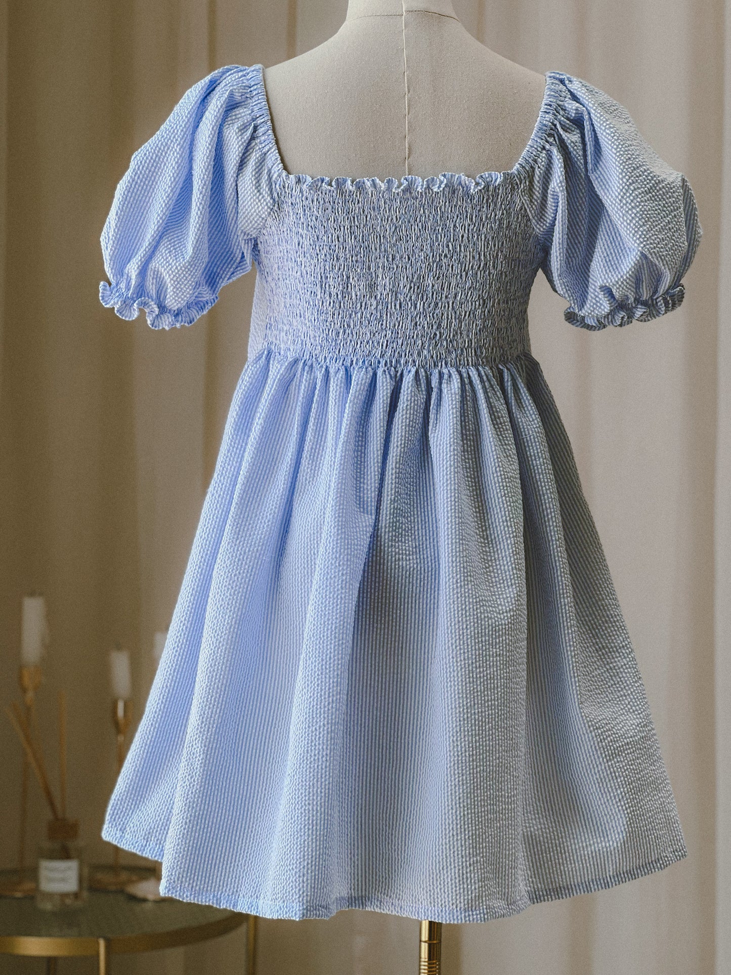 Vestido manga globo